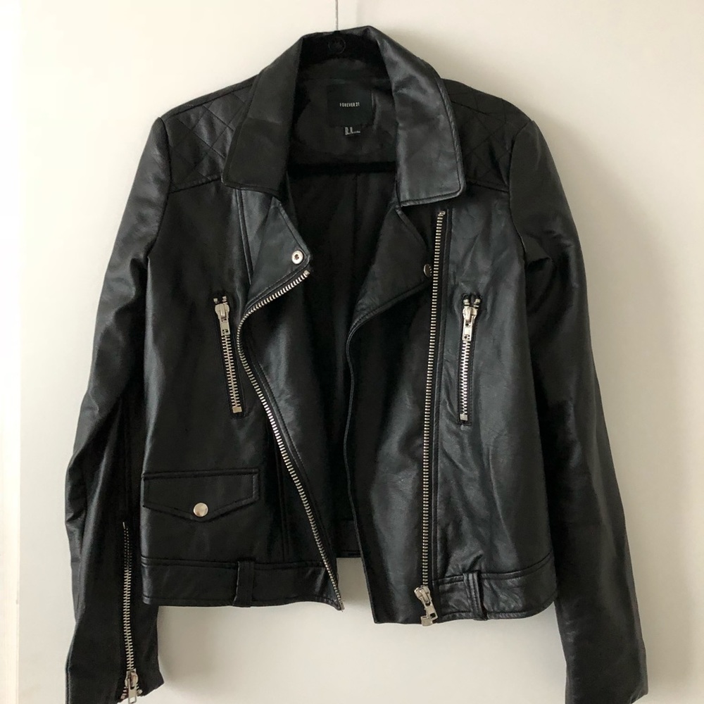 Forever 21 Faux Leather Moto Jacket